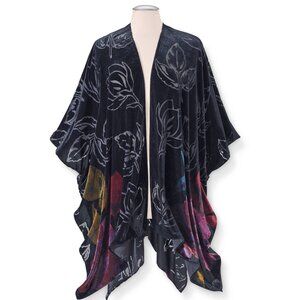 The Pyramid Collection  Burnout Velvet Kimono (OS)